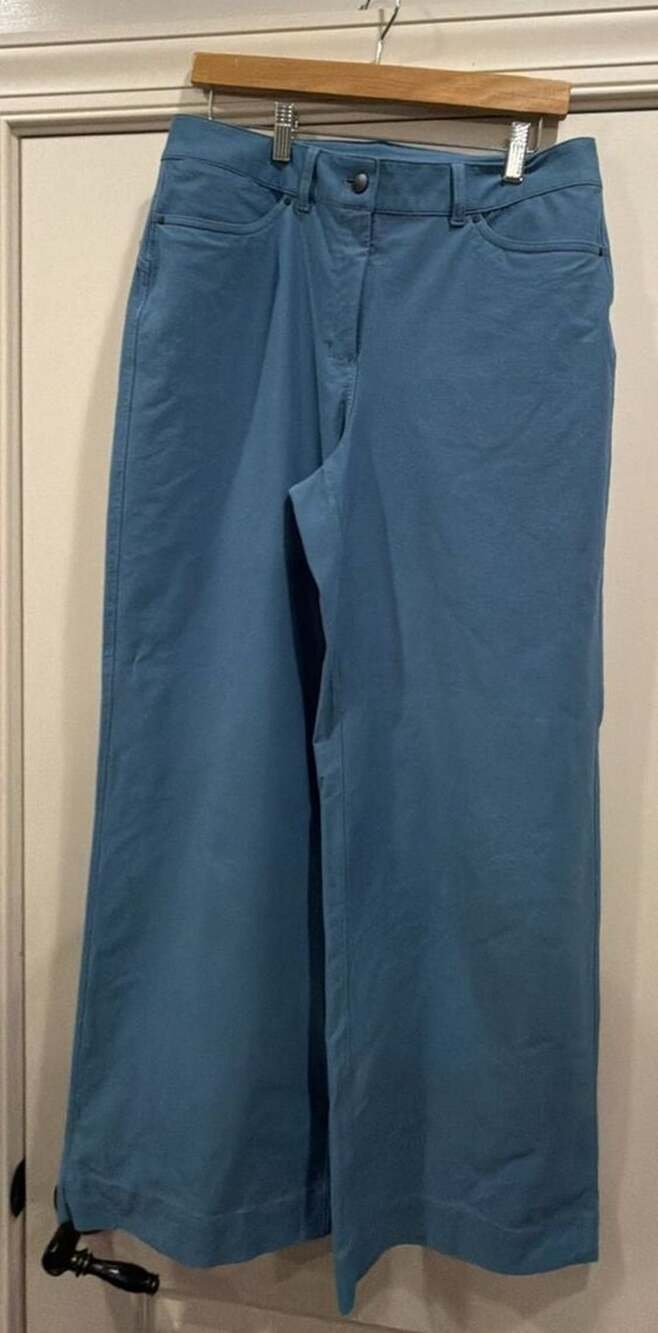 Lululemon City Sleek Wide Leg Pants Blue Size 10